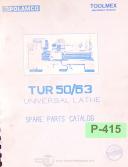 Polamco-ToolMex-Polamco Toomex TUR 50/63, Lathe Spare Parts Manual-TUR 50/63-01